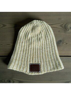 LOVE YOUR MELON Tan Knit Winter Beanie Hat NEW NWOT